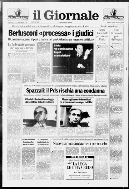 Il giornale : quotidiano del mattino